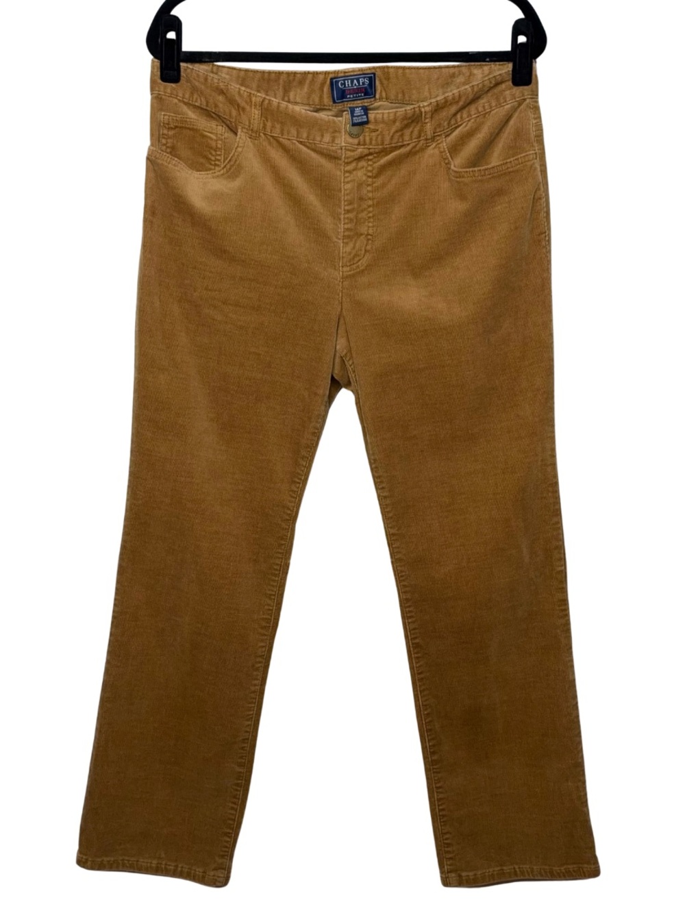Chaps Camel Brown Corduroy Pants Size 14 Petite
